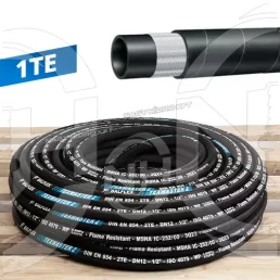   1TE DN06=1/4" 28BAR TEXTILBETÉTES HIDRAULIKA TÖMLŐ (BALFLEX TEXMASTER)