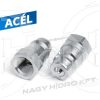 1/4" BSP DN06 BELSŐ MENETES HIDRAULIKA GYORSCSATLAKOZÓ DUGÓ , PUSH PULL ISO-B PAV1 - 2HGD-BB14-DN06-
