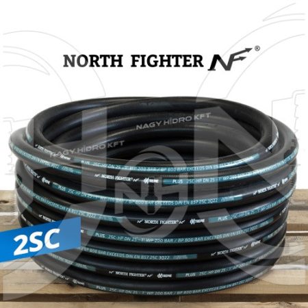 2SC PLUS DN06=1/4" 450BAR HIDRAULIKA TÖMLŐ (NORTH FIGHTER)