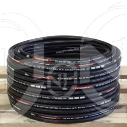 2SN DN12=1/2" 600BAR 135Cˇ MAGASNYOMÁSÚ MOSÓ TÖMLŐ, FEKETE SZÍNBEN (JETPOWER) - 2SN-12-JET600