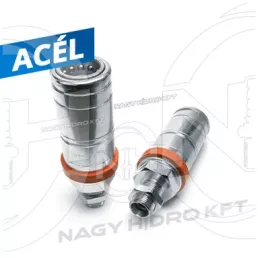   M18x1,5 24ˇ 12L DN12 KÜLSŐ MENETES VÁLASZFAL/SZERELŐFALAS HIDRAULIKA GYORSCSATLAKOZÓK HÜVELY, GYORSKIOLDÓ FUNKCIÓVAL, ISO 7241 A PUSH-PULL (FASTER)