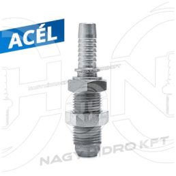DN10 3/4" UNF COLOS, VÁLASZFAL/SZERELŐFAL KÜLSÖ MENETES HIDRAULIKA TÖMLŐ CSATLAKOZÓ, 74ˇ KÚPPAL - AGJV-1034