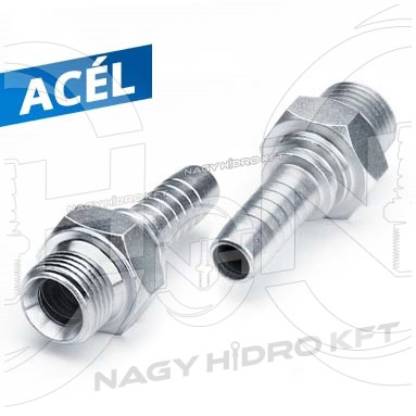 DN10 1/4" BSP COLOS KÜLSÖ MENETES HIDRAULIKA TÖMLŐ CSATLAKOZÓ - AGR-1014