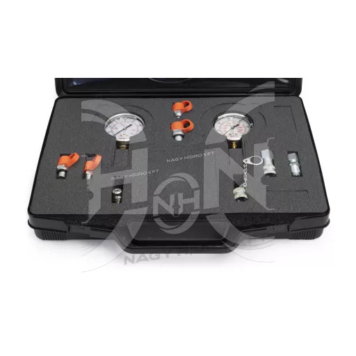 0-315 BAR ANALÓG NYOMÁSMÉRŐ TESZTKÉSZLET 2+9 DARABOS