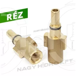 1/4" BSP BELSŐ MENET, BLACK & DECKER MOSÓPISZTOLY ÁTALAKÍTÓ BAJONETT MAGASNYOMÁSÚ MOSÓKHOZ (RÉZ KIVITEL) - BAY-14R-BD