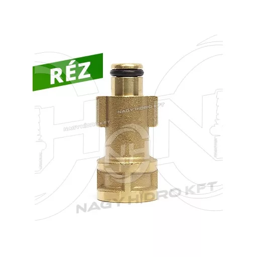 1/4" BSP BELSŐ MENET, BOSCH MOSÓPISZTOLY ÁTALAKÍTÓ BAJONETT MAGASNYOMÁSÚ MOSÓKHOZ (RÉZ KIVITEL) - BAY-14R-BOS