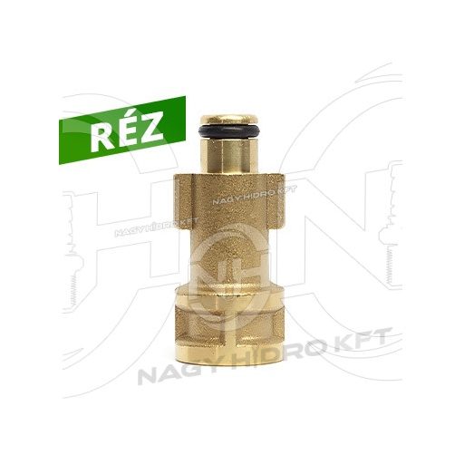 1/4" BSP BELSŐ MENET, BOSCH MOSÓPISZTOLY ÁTALAKÍTÓ BAJONETT MAGASNYOMÁSÚ MOSÓKHOZ (RÉZ KIVITEL)