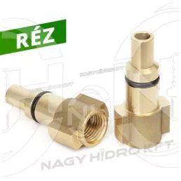 1/4" BSP BELSŐ MENET, LAVOR MOSÓPISZTOLY ÁTALAKÍTÓ BAJONETT MAGASNYOMÁSÚ MOSÓKHOZ (RÉZ KIVITEL) - BAY-14R-LAVOR