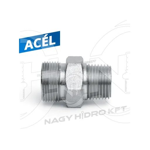 1/4"-M12X1,5 06L BSPT COLOS / METRIKUS VÁLTÓ KÖZCSAVAR 24ˇ KÚPPAL - BTMKK-14-1215-06L