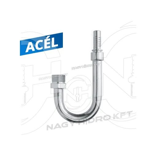 180ˇ DN12 M24x1,5 16S 120mm HIDRAULIKA TÖMLŐ CSATLAKOZÓ, KÜLSŐ MENETES (MANITOU) - CES-180122415-120