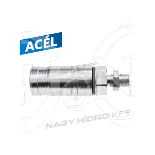 M14x1,5 24ˇ 08L DN10 KÜLSŐ MENETES VÁLASZFAL/SZERELŐFALAS HIDRAULIKA GYORSCSATLAKOZÓK HÜVELY, GYORSKIOLDÓ FUNKCIÓVAL, ISO 7241 A PUSH-PULL (FASTER)