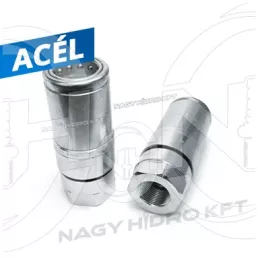 1/4" BSP DN10 BELSŐ MENETES HIDRAULIKA GYORSCSATLAKOZÓK HÜVELY, GYORSKIOLDÓ FUNKCIÓVAL, ISO 7241 A PUSH-PULL NYOMÓ-HÚZÓ (FASTER) - CFPV06_14GAS_F