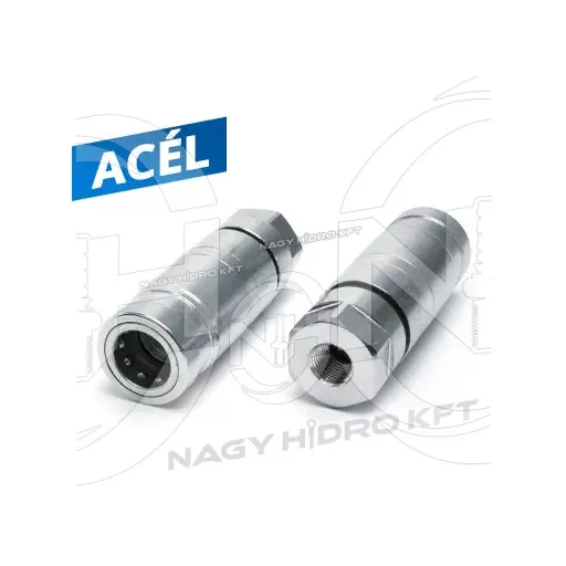 1/4" BSP DN10 BELSŐ MENETES HIDRAULIKA GYORSCSATLAKOZÓK HÜVELY, GYORSKIOLDÓ FUNKCIÓVAL, ISO 7241 A PUSH-PULL NYOMÓ-HÚZÓ (FASTER)