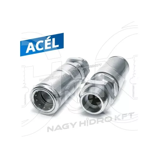 M36x2 24ˇ 25S DN20 KÜLSŐ MENETES VÁLASZFAL/SZERELŐFALAS HIDRAULIKA GYORSCSATLAKOZÓK HÜVELY, GYORSKIOLDÓ FUNKCIÓVAL, ISO 7241 A PUSH-PULL NYOMÓ-HÚZÓ (F