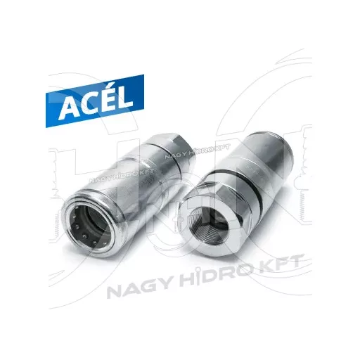 3/4" BSP DN20 BELSŐ MENETES HIDRAULIKA GYORSCSATLAKOZÓK HÜVELY, GYORSKIOLDÓ FUNKCIÓVAL, ISO 7241 A PUSH-PULL NYOMÓ-HÚZÓ (FASTER)
