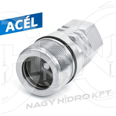 3/8" DN10 BSP COLOS BELSŐ MENETES ÖSSZETEKERŐS GYORSCSATLAKOZÓ HÜVELY, PPV3 CSAVAROS KIVITEL - CGH-38-DN10