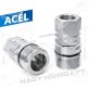 3/8" DN10 BSP COLOS BELSŐ MENETES ÖSSZETEKERŐS GYORSCSATLAKOZÓ HÜVELY, PPV3 CSAVAROS KIVITEL - CGH-38-DN10