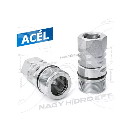 3/8" DN12 BSP COLOS BELSŐ MENETES ÖSSZETEKERŐS GYORSCSATLAKOZÓ HÜVELY, PPV3 CSAVAROS KIVITEL - CGH-38-DN12