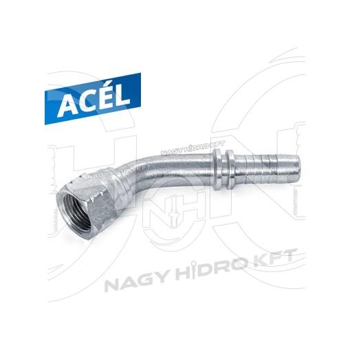 45ˇ DN16 1.1/16" UNF COLOS HOLLANDERES HIDRAULIKA TÖMLŐ CSATLAKOZÓ, 74ˇ KÚPPAL (JIC) - DKJ-4516-1-116