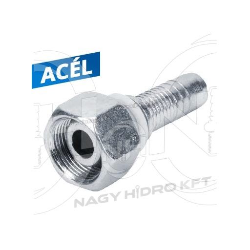 DN10 M18x1,5 24/60ˇ KÚPPAL, EGYENES HIDRAULIKA TÖMLŐ CSATLAKOZÓ - DKL-101815