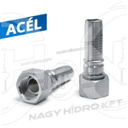   DN25 M42x2 30S EGYENES HIDRAULIKA TÖMLŐ CSATLAKOZÓ, O-GYŰRŰS INTERLOCK KISZAKADÁS BIZTOS