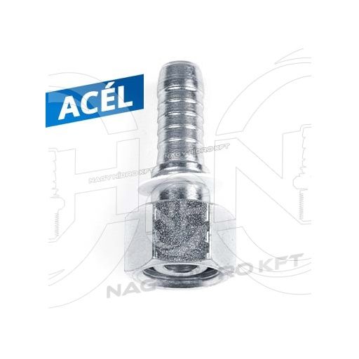 DN12 3/8" BSP COLOS EGYENES HIDRAULIKA TÖMLŐ CSATLAKOZÓ 60ˇ KÚPPAL - DKR-1238