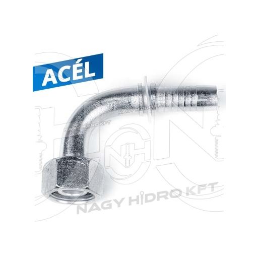 90ˇ DN32 5/4" BSP COLOS HIDRAULIKA TÖMLŐ CSATLAKOZÓ 60ˇ KÚPPAL - DKR-903254