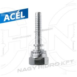 DN10 3/8" 700BAR BSP COLOS EGYENES HIDRAULIKA TÖMLŐ CSATLAKOZÓ 60ˇ KÚPPAL