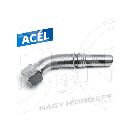 45ˇ DN32 5/4" BSP COLOS HIDRAULIKA TÖMLŐ CSATLAKOZÓ, INTERLOCK KISZAKADÁS BIZTOS - DKRI-453254