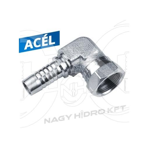 90ˇ DN20 3/4" BSP COLOS KOMPAKT HIDRAULIKA TÖMLŐ CSATLAKOZÓ 60ˇ KÚPPAL (JCB) - DKRJ-902034