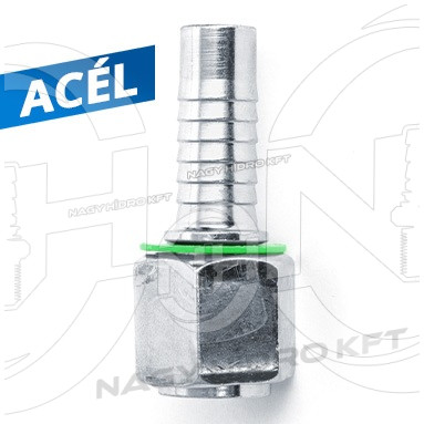 DN10 3/8" BSP COLOS HIDRAULIKA TÖMLŐ CSATLAKOZÓ, LAPON TÖMITŐ KIVITEL