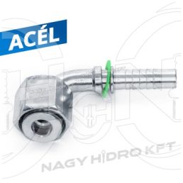 90ˇ DN20 3/4" BSP COLOS HIDRAULIKA TÖMLŐ CSATLAKOZÓ, LAPON TÖMITŐ KIVITEL - DKRL-902034