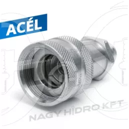   1/4" DN06 NPT COLOS KÜLSŐ MENETES ÖSSZETEKERŐS GYORSCSATLAKOZÓ HÜVELY, CSAVAROS KIVITEL (ENERPAC TÍPUS 700BAR)