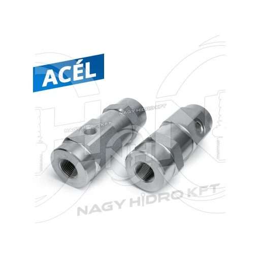 1/4" 20l/PERC BSP COLOS MENETTEL, EGYSZERES VEZÉRLÉSŰ VISSZACSAPÓ SZELEP, MAGASNYOMÁSÚ RENDSZEREKHEZ - EVV-14