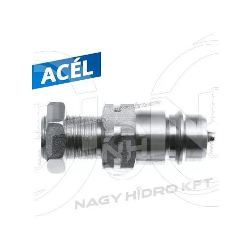 M20x1,5 24ˇ 12S DN12 KÜLSŐ MENETES HIDRAULIKA GYORSCSATLAKOZÓ DUGÓ , VÁLASZFAL/SZERELŐFALAS KIVITEL, PUSH PULL ISO-A PPV3 - HGDV-KM201512S-DN12