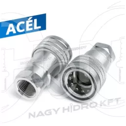 1" BSP DN25 BELSŐ MENETES HIDRAULIKA GYORSCSATLAKOZÓ HÜVELY , PUSH PULL ISO-A PAV1 - HGH-BB01-DN25