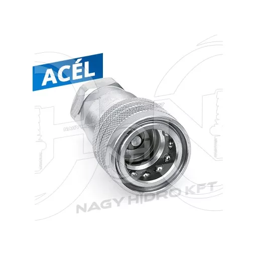 5/4" BSP DN32 BELSŐ MENETES HIDRAULIKA GYORSCSATLAKOZÓ HÜVELY , PUSH PULL ISO-A PAV1