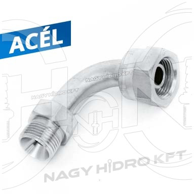 2" BSP 45"-IDOM KÜLSŐ/BELSŐ MENETTEL 60ˇ KÚPPAL, HOSSZÍTOTT KIVITEL