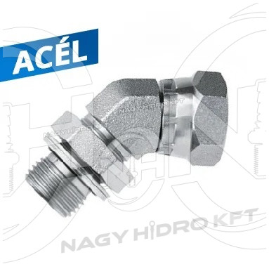 1/8" BSP 45"-IDOM KÜLSŐ-TÖMBÖSÍTETT/BELSŐ MENETTEL 60ˇ KÚPPAL