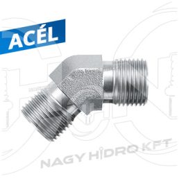 1" BSP 45"-IDOM KÜLSŐ/KÜLSŐ MENETTEL 60ˇ KÚPPAL - I45KKB-01