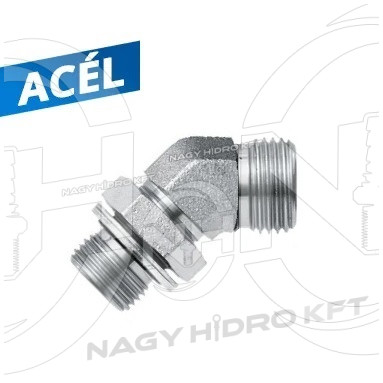 1" BSP 45"-IDOM KÜLSŐ/KÜLSŐ-TÖMBÖSÍTETT MENETTEL 60ˇ KÚPPAL