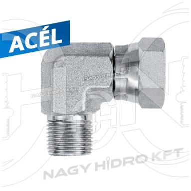 1/2" BSP L-IDOM KÜLSŐ/BELSŐ MENETTEL 60ˇ KÚPPAL