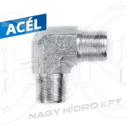 6/4" BSP L-IDOM KÜLSŐ/KÜLSŐ MENETTEL 60ˇ KÚPPAL