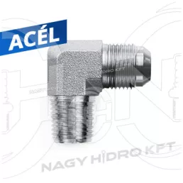   1"-1,5/8" BSPT/UNF VÁLTÓ L-IDOM KÜLSŐ/KÜLSŐ MENETTEL 74ˇ KÚPPAL