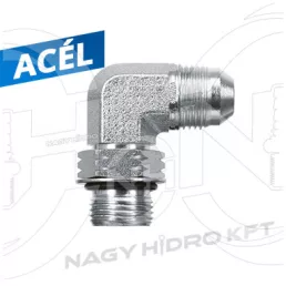   M12x1,5-1/2" METRIKUS/UNF VÁLTÓ  L-IDOM TÖMBÖSÍTETT KÜLSŐ/KÜLSŐ MENETTEL