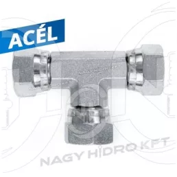   6/4" BSP T-IDOM BELSŐ/BELSŐ/BELSŐ HOLLANDERES MENETTEL, 60ˇ KÚPPAL