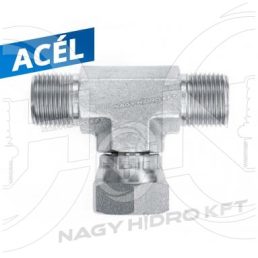 1/2" BSP T-IDOM KÜLSŐ/BELSŐ/KÜLSŐ MENETTEL, 60ˇ KÚPPAL - ITKBKB-12