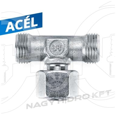 M12X1,5 06L T-IDOM METRIKUS KÜLSŐ/BELSŐ/KÜLSŐ MENETTEL - ITKBKM-1215-06L
