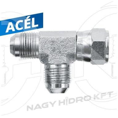 3/4" UNF T-IDOM KÜLSŐ/KÜLSŐ/BELSŐ MENETTEL, 74ˇ KÚPPAL - ITKKBU-34