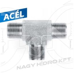 1" BSP T-IDOM KÜLSŐ/KÜLSŐ/KÜLSŐ MENETTEL, 60ˇ KÚPPAL - ITKKKB-01